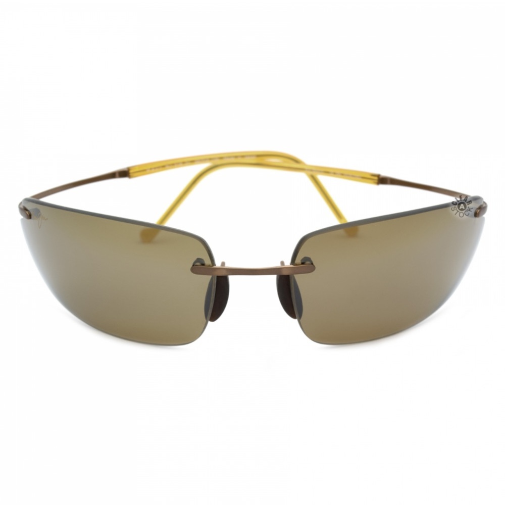 Maui Jim MJ-517-21 Big Beach Polarized Sunglasses 68×18-135 Amber / HCL Bronze